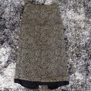 Black and Tan Ann Taylor Maxi Skirt Size 4